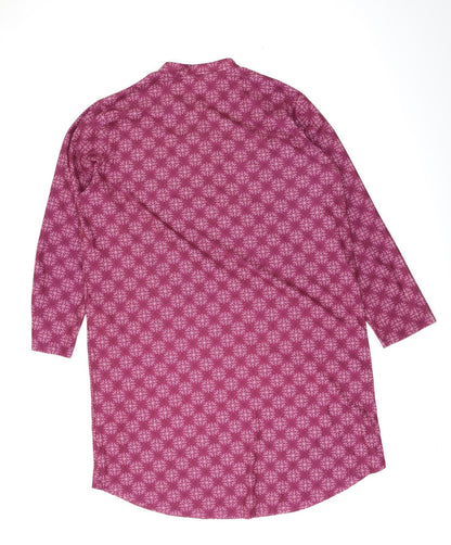 Cotton Traders Womens Purple Geometric  A-Line  Size L