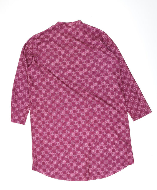 Cotton Traders Womens Purple Geometric  A-Line  Size L