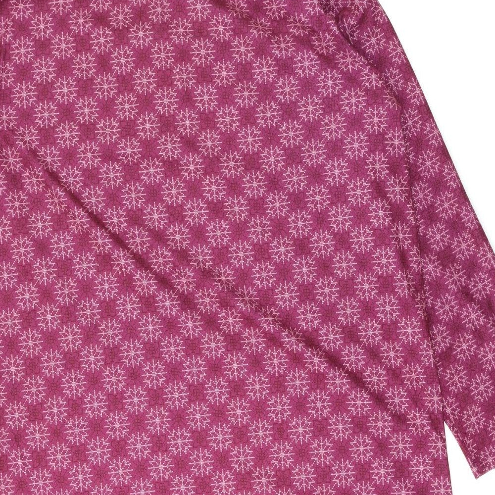Cotton Traders Womens Purple Geometric  A-Line  Size L