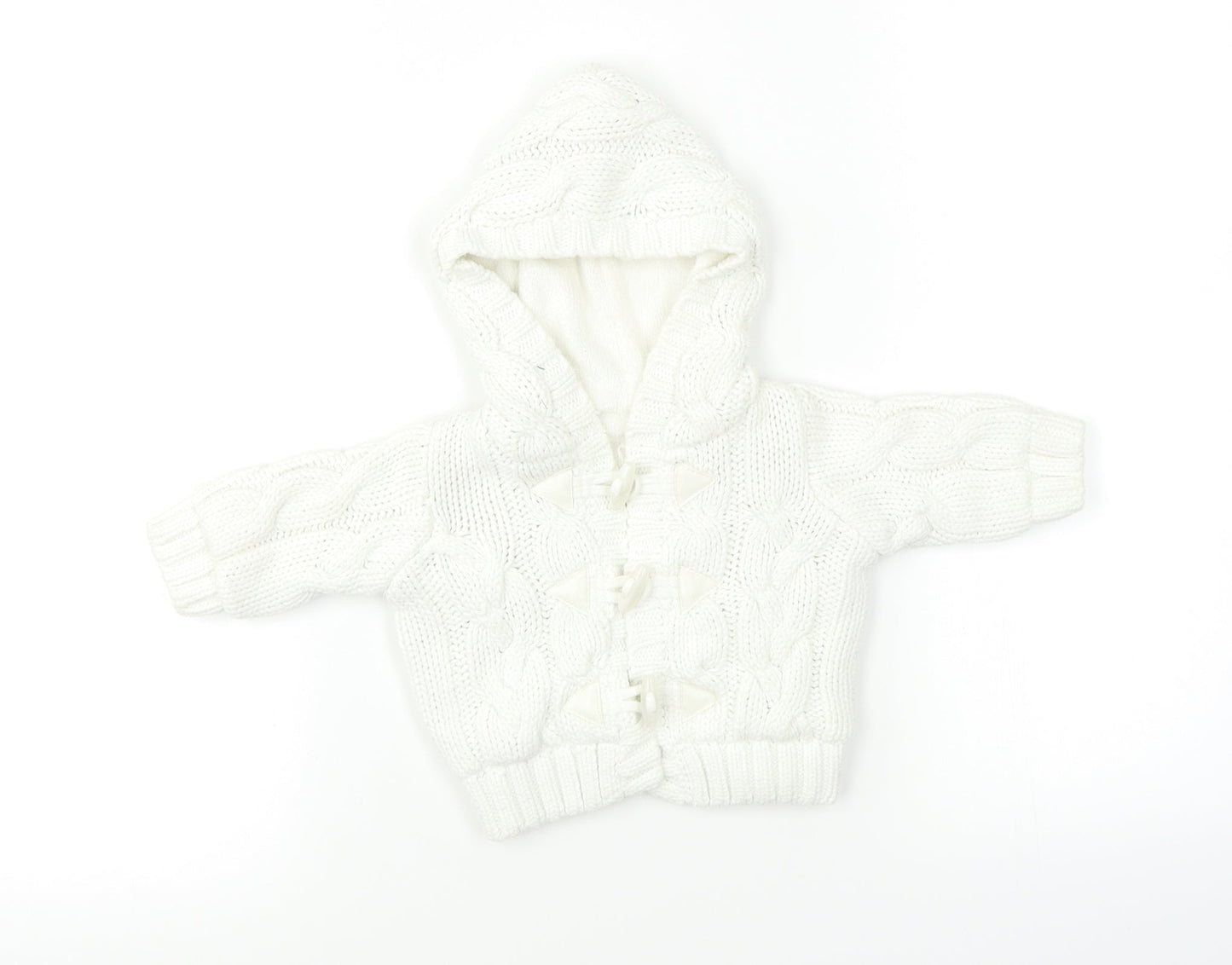 Preworn Baby White   Jacket Coat Size 12 Months