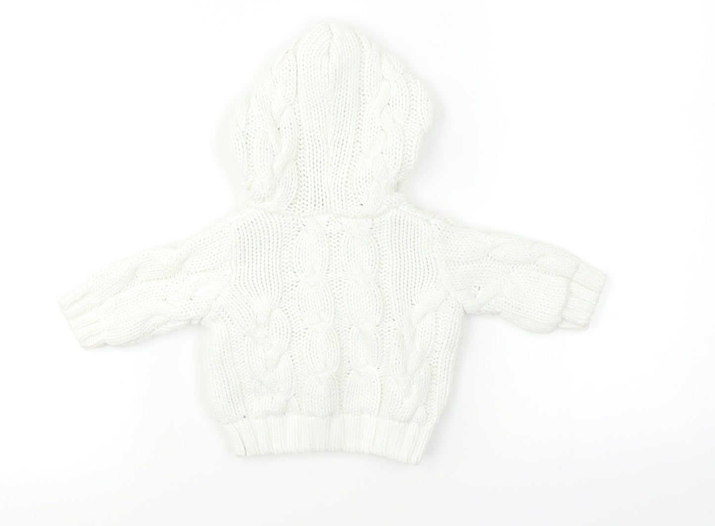 Preworn Baby White   Jacket Coat Size 12 Months
