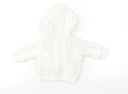 Preworn Baby White   Jacket Coat Size 12 Months