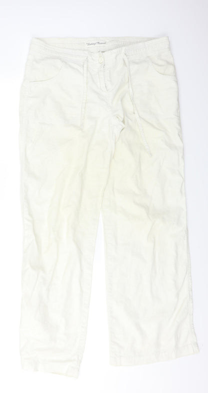 Vintage Casuals Womens Beige   Trousers  Size 14 L31 in