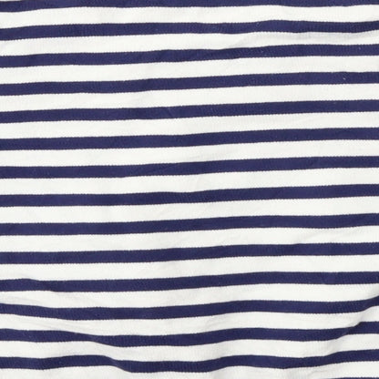H&M Girls White Spotted  Pullover Jumper Size 10-11 Years  - Drink design