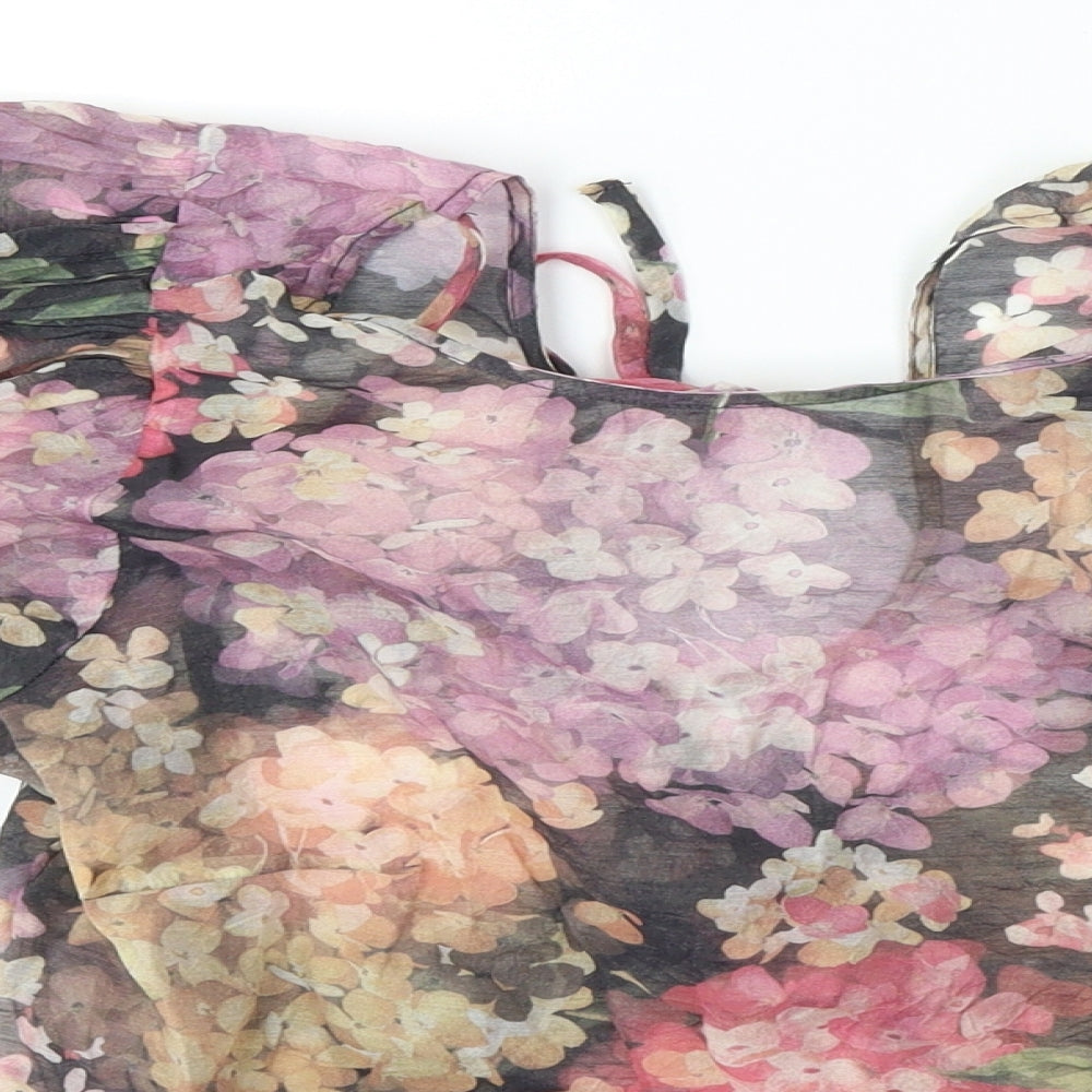 Womens UK Size S H&M Multicoloured Basic Blouse