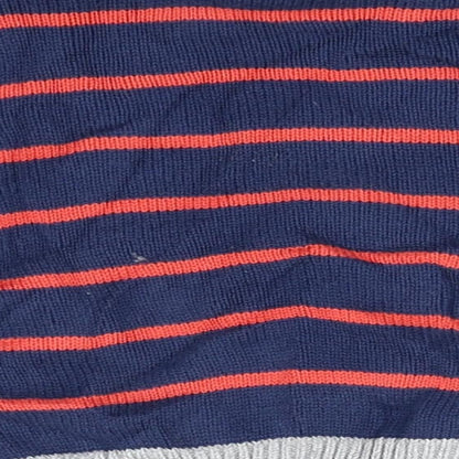 Marks and Spencer  Blue Striped Knit Henley Jumper Size 3-6 Months  - Star