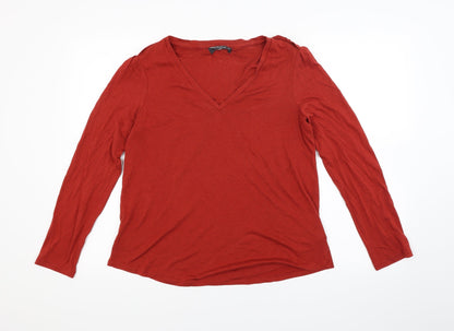 Womens UK Size 14 NEXT Red Basic Blouse