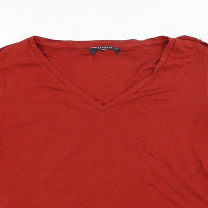 Womens UK Size 14 NEXT Red Basic Blouse