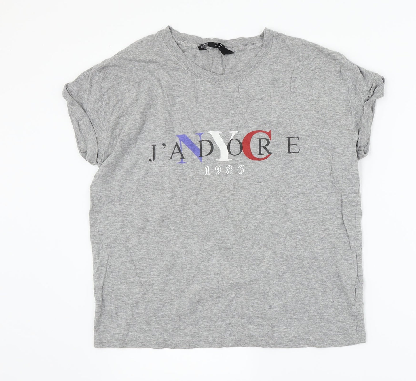New Look Girls Grey   Basic T-Shirt Size 12-13 Years  - J'adore