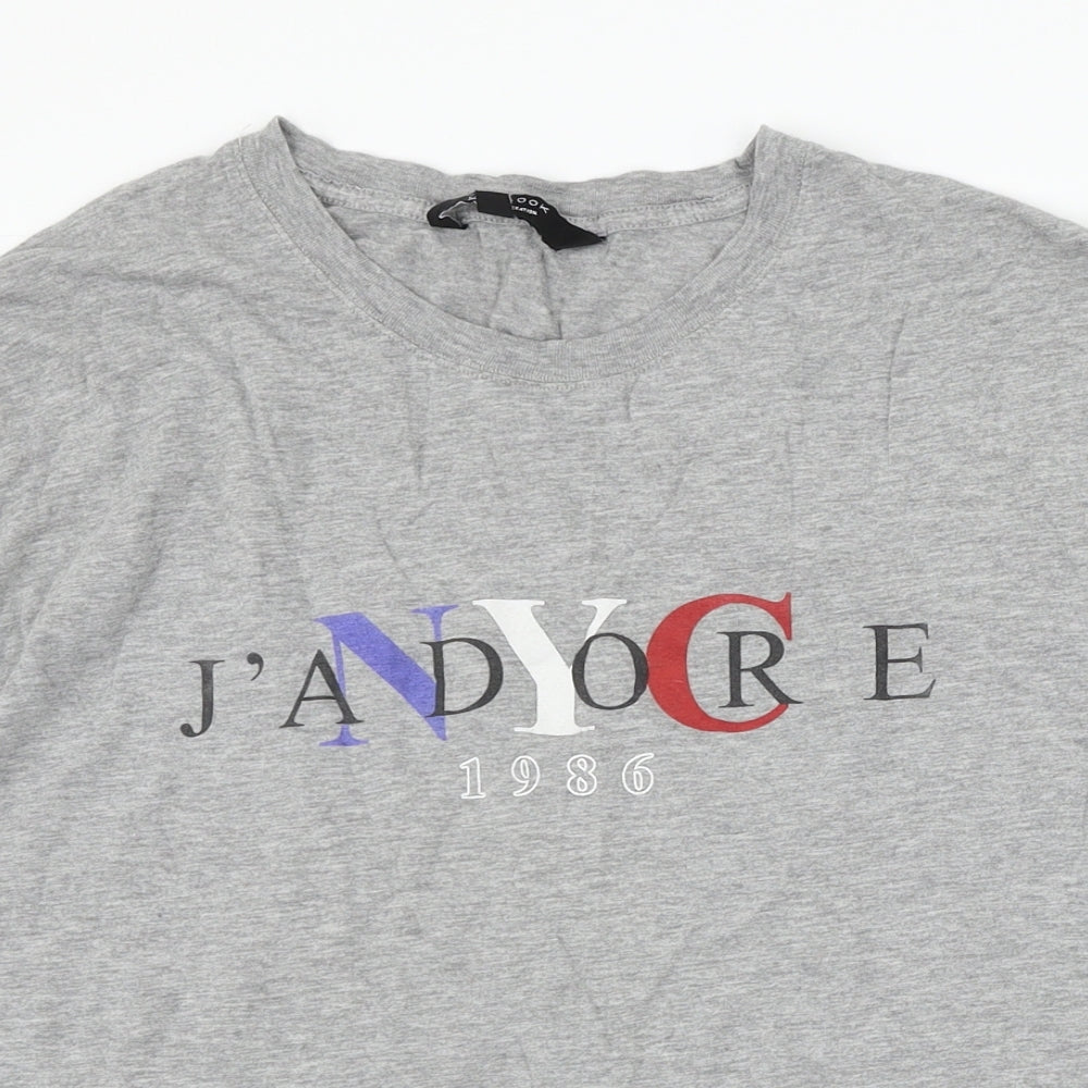 New Look Girls Grey   Basic T-Shirt Size 12-13 Years  - J'adore