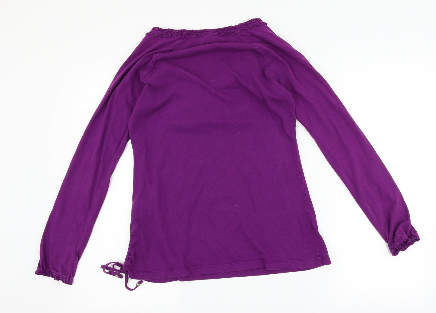 Womens UK Size S Espirit Purple Basic T-Shirt