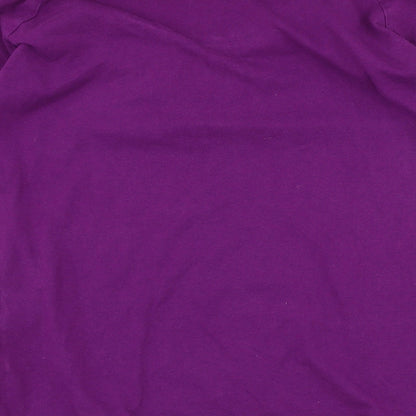 Womens UK Size S Espirit Purple Basic T-Shirt