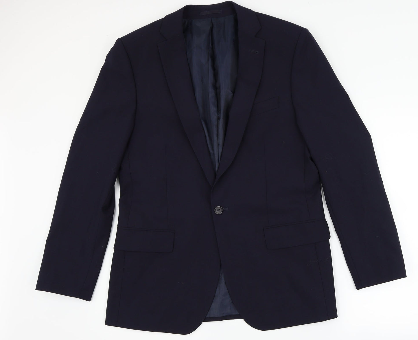 Mens UK Size 40 Preworn Regular Blue Suit Jacket