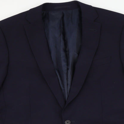 Mens UK Size 40 Preworn Regular Blue Suit Jacket