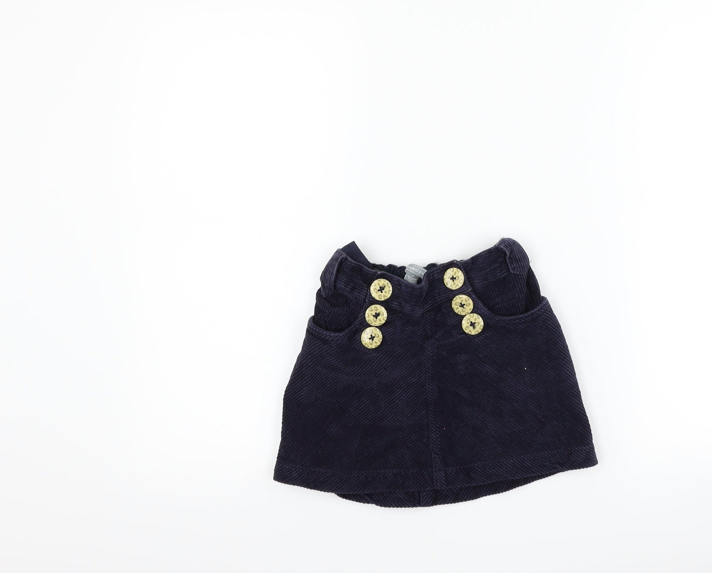 Pumpkin Patch Girls Blue  Corduroy A-Line Skirt Size 7 Years