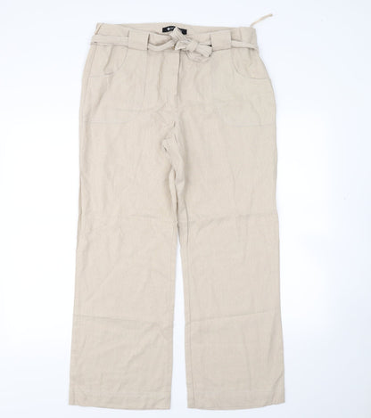 Originals Womens Beige   Trousers  Size 14 L28 in