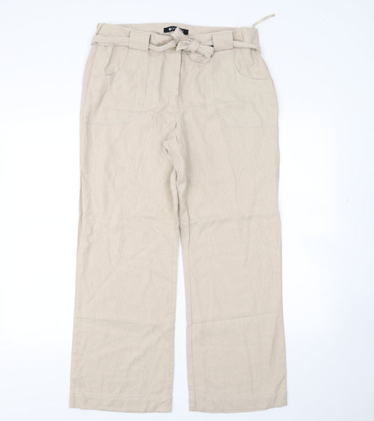 Originals Womens Beige   Trousers  Size 14 L28 in