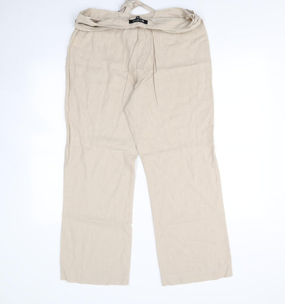 Originals Womens Beige   Trousers  Size 14 L28 in