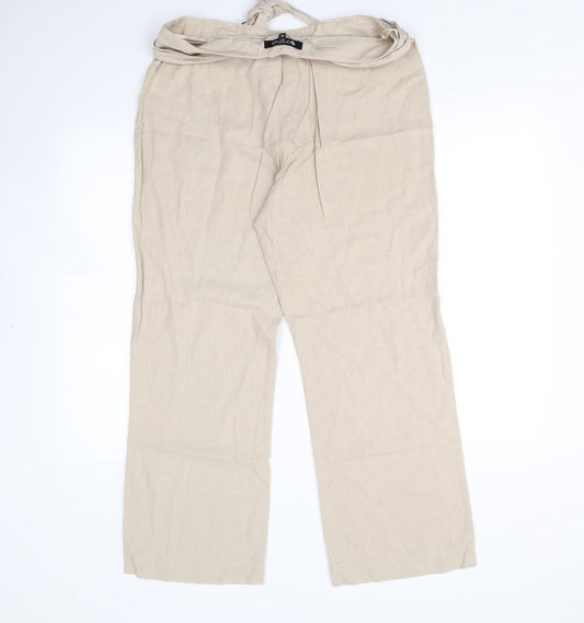 Originals Womens Beige   Trousers  Size 14 L28 in