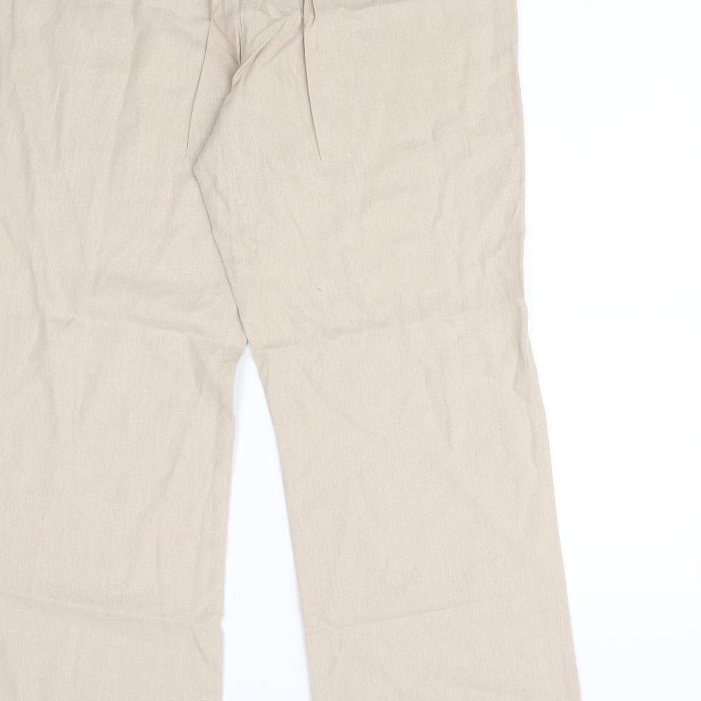 Originals Womens Beige   Trousers  Size 14 L28 in