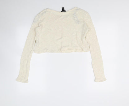 FOREVER 21 Womens Beige   Pullover Jumper Size S