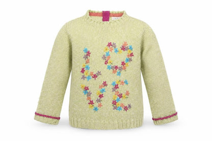 Indigo Girls Green   Pullover Jumper Size 3-4 Years