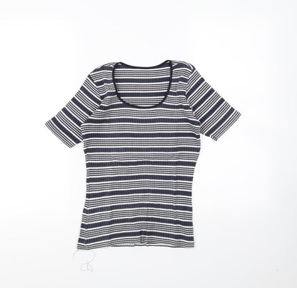 Womens UK Size 12 st michael Blue Basic Blouse