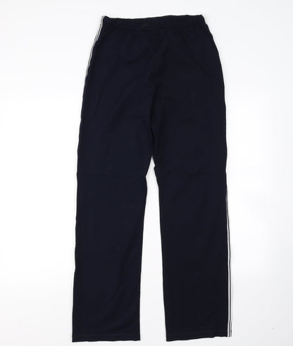 Womens UK Size 12 M&S Regular Fit Sweatpants Blue Trousers