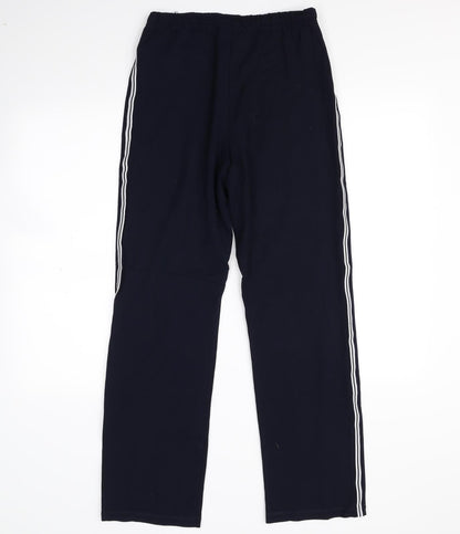 Womens UK Size 12 M&S Regular Fit Sweatpants Blue Trousers