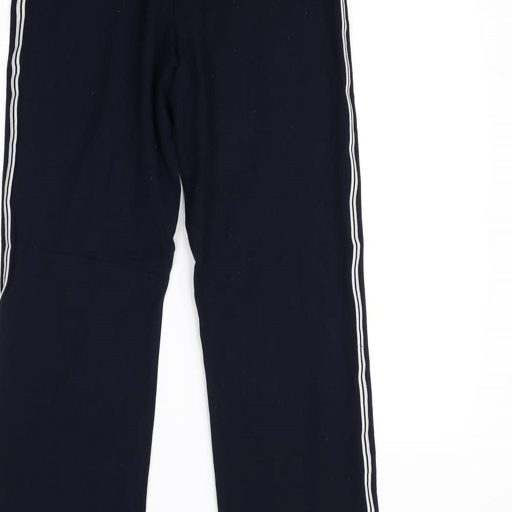 Womens UK Size 12 M&S Regular Fit Sweatpants Blue Trousers