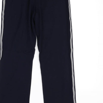 Womens UK Size 12 M&S Regular Fit Sweatpants Blue Trousers
