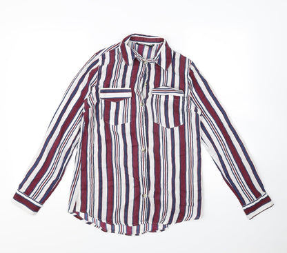 Womens UK Size 6 Preworn Multicoloured Basic Button-Up