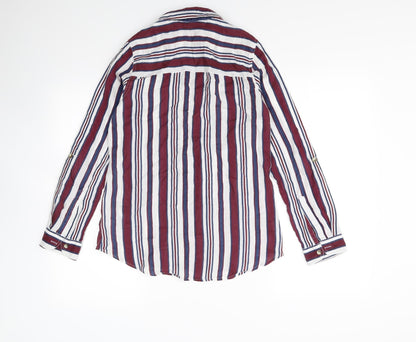 Womens UK Size 6 Preworn Multicoloured Basic Button-Up