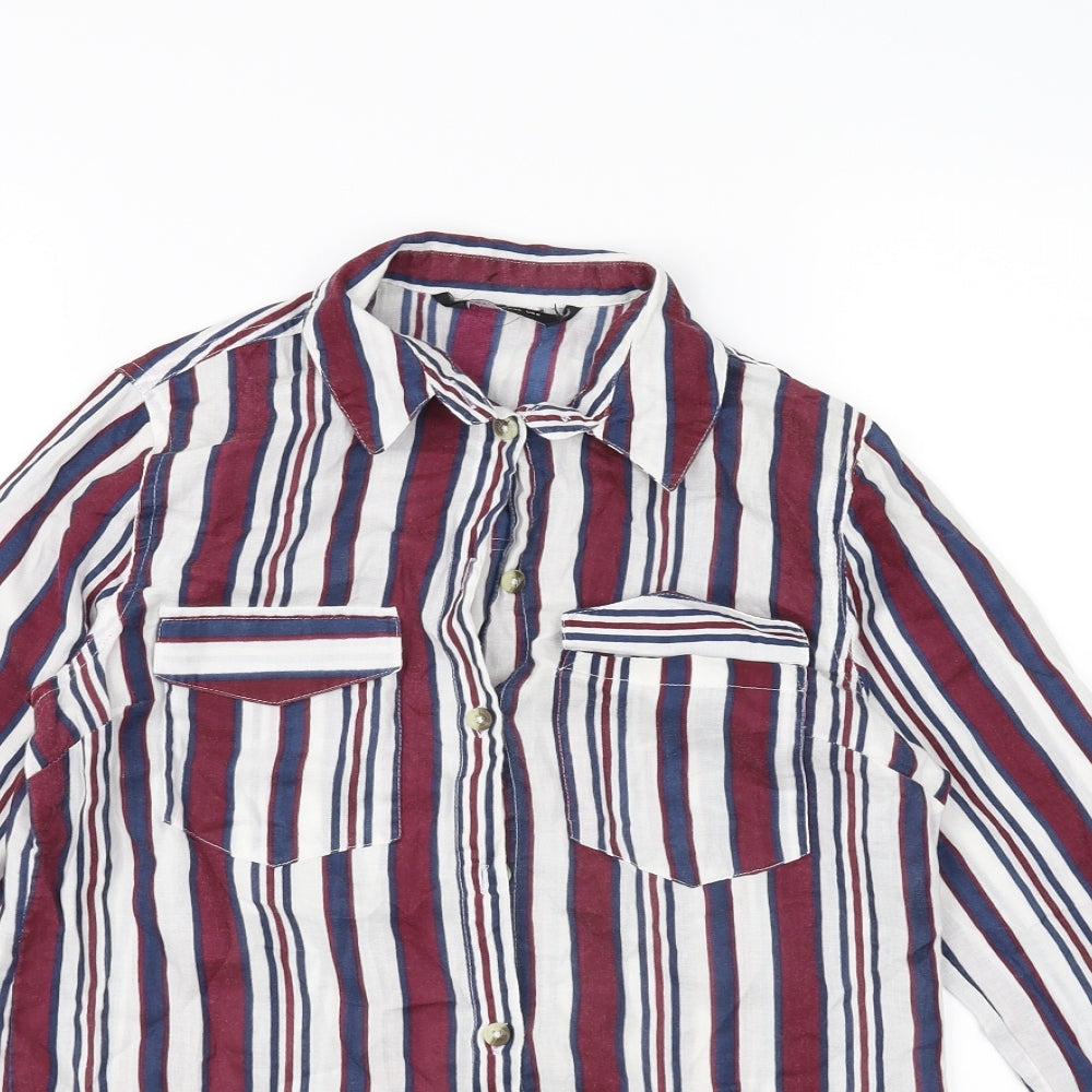 Womens UK Size 6 Preworn Multicoloured Basic Button-Up