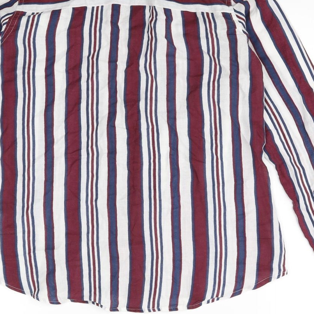 Womens UK Size 6 Preworn Multicoloured Basic Button-Up