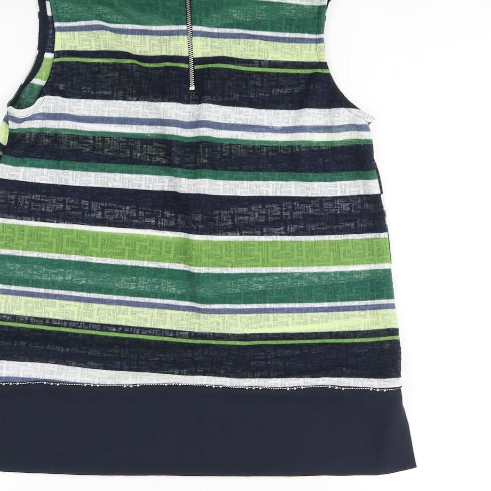 Womens UK Size 8 Preworn Multicoloured Basic Tank
