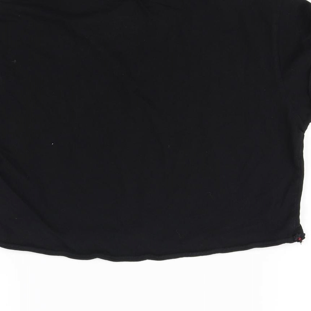 New Look Girls Black   Cropped T-Shirt Size 12 Years