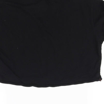 New Look Girls Black   Cropped T-Shirt Size 12 Years