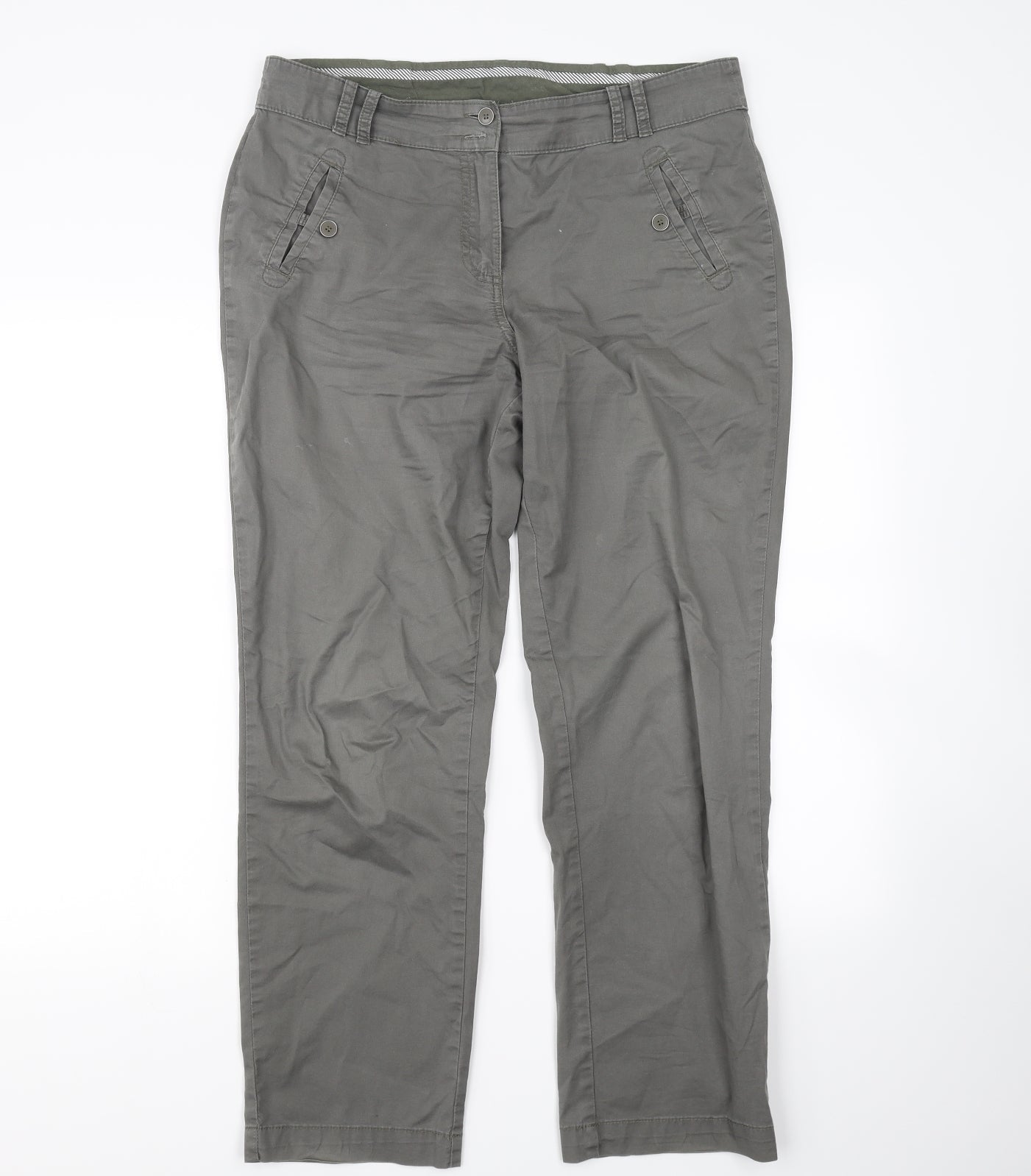 Debenhams Womens Grey   Trousers  Size 12 L29 in