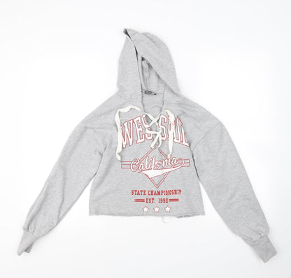 Primark Womens Grey   Pullover Hoodie Size 4