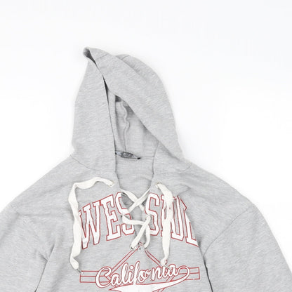Primark Womens Grey   Pullover Hoodie Size 4