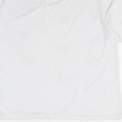 germany Womens White   Basic T-Shirt Size 2XL