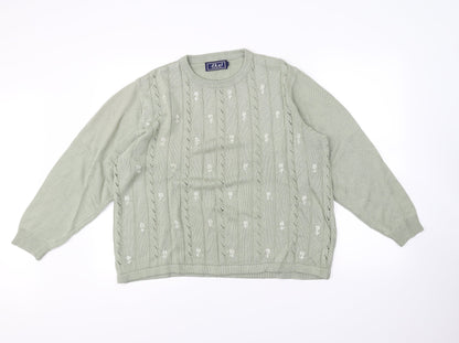 Akal Womens Green   Pullover Jumper Size L