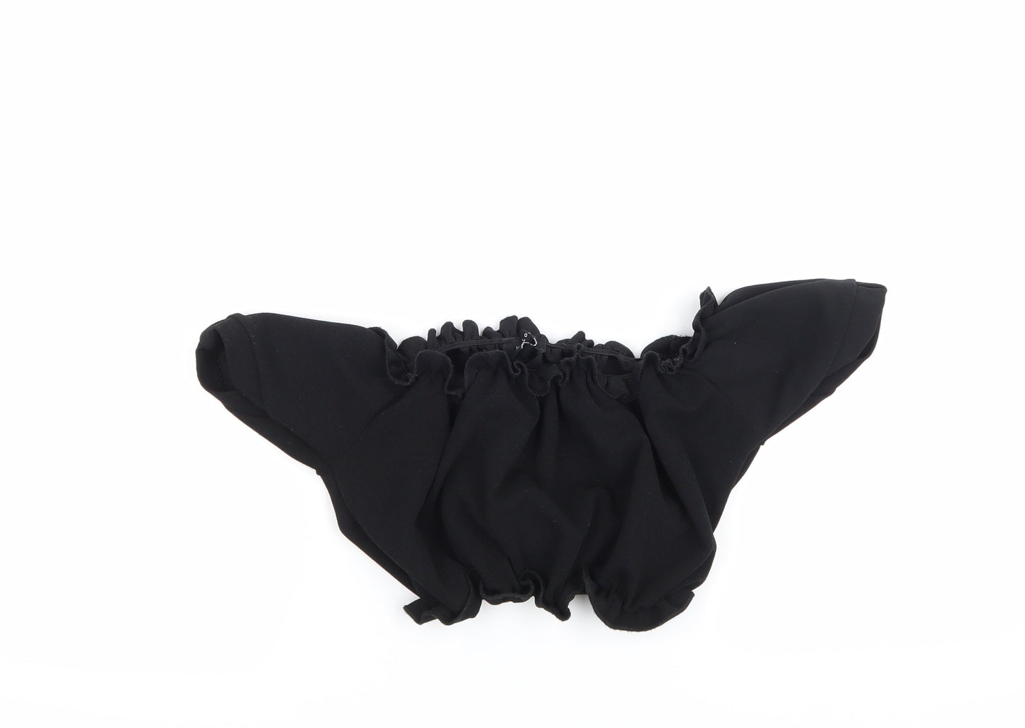 Womens UK Size 10 New Look Black Cropped Blouse