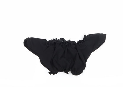 Womens UK Size 10 New Look Black Cropped Blouse
