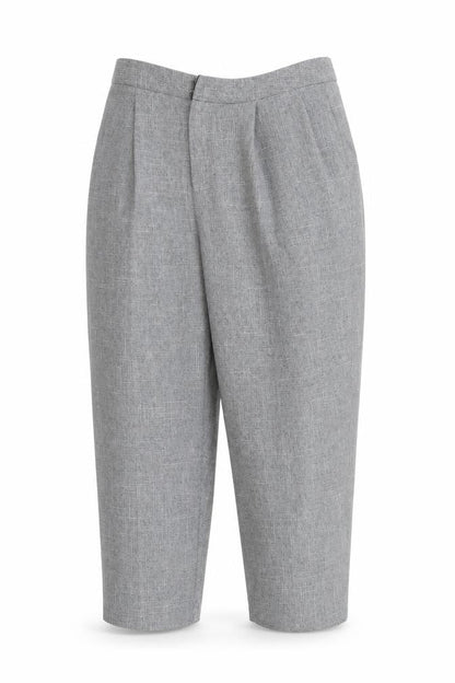 Womens UK Size M Light before Dark Regular Fit Cropped Grey Trousers