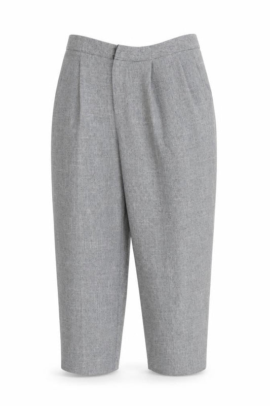 Womens UK Size M Light before Dark Regular Fit Cropped Grey Trousers