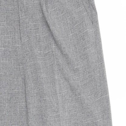 Womens UK Size M Light before Dark Regular Fit Cropped Grey Trousers