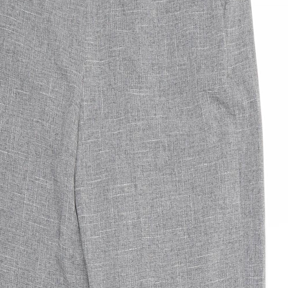 Womens UK Size M Light before Dark Regular Fit Cropped Grey Trousers
