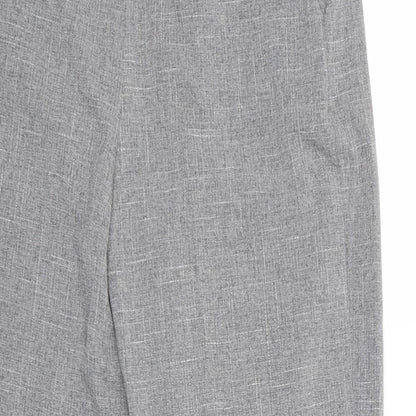 Womens UK Size M Light before Dark Regular Fit Cropped Grey Trousers